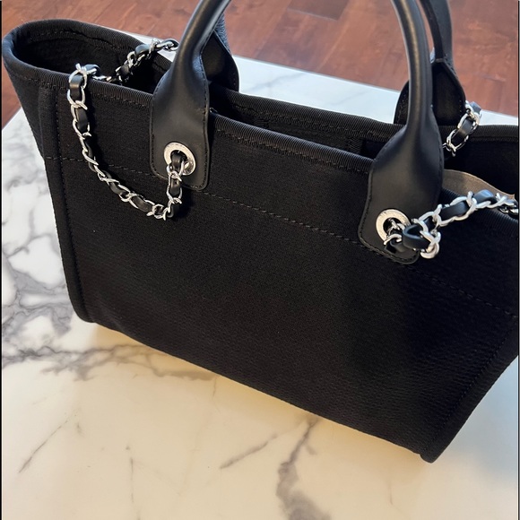 Authentic Chanel Deauville Tote with Top Handle 2022 - Picture 16 of 16